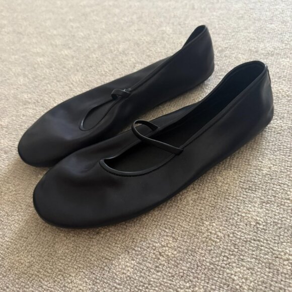 WORN ONCE - Jeffrey Campbell Navy Flats - Picture 2 of 5